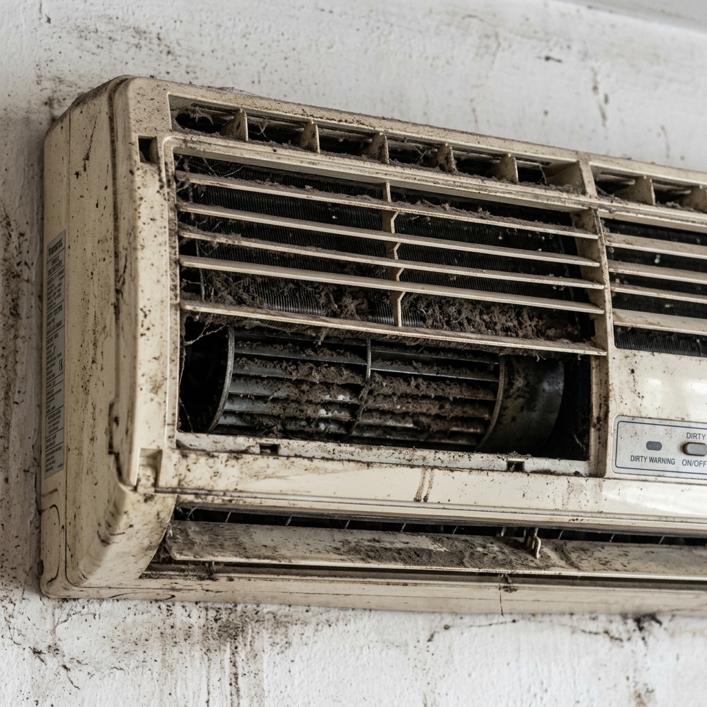 Dirty AC - Before Service